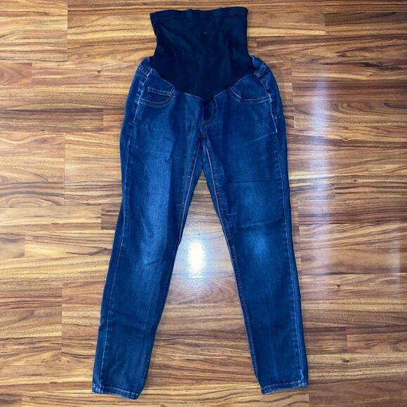 Jessica Simpson Maternity Dark Wash Maternity Skinny Jeans Womens Size PXS - Picture 1 of 9